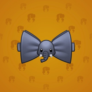 Bow Tie Elephant model gift number 34045