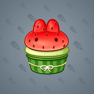 Bunny Muffin Watermelon model gift number 8918