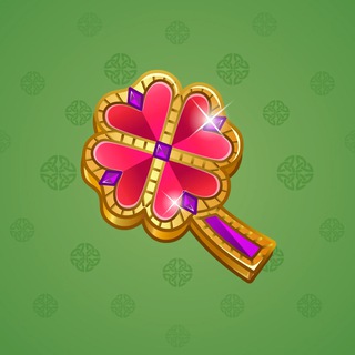 Clover Pin Crystal Hearts model gift number 149633