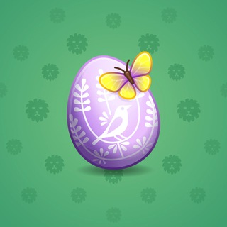 Easter Egg Purple Bird model gift number 96203