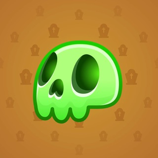 Electric Skull Neon Green model gift number 7409