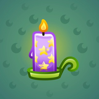 Eternal Candle Gold Stars model gift number 12361