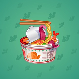 Instant Ramen Octopus model gift number 111813