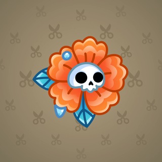 Skull Flower Sunburst model gift number 11654