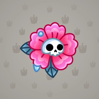 Skull Flower Carnation model gift number 5657
