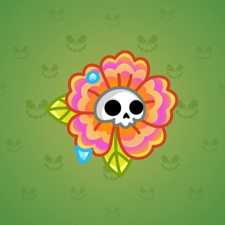 Skull Flower Luau Lily model gift number 7711