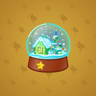 Snow Globe Choco Waffle model gift number 42918