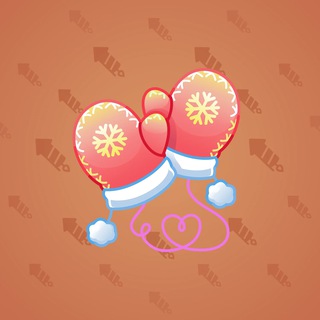Snow Mittens Gold Thread model gift number 10657