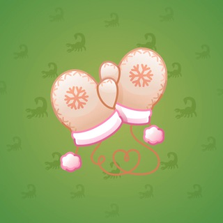 Snow Mittens Milk Tea model gift number 16292