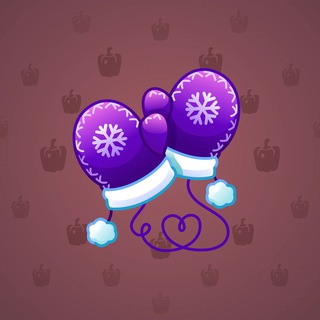 Snow Mittens Dark Grape model gift number 35460